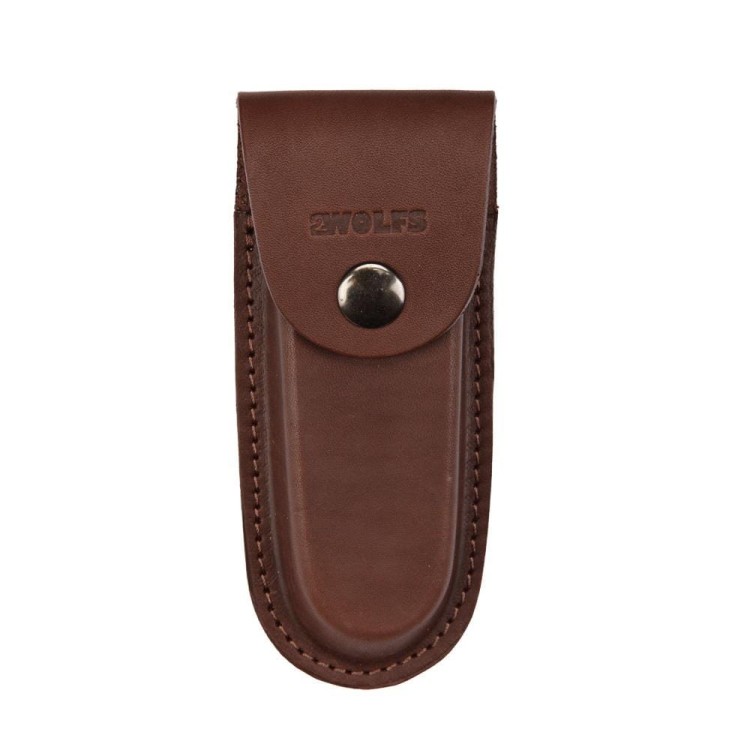 Etui pokrowiec na nóż składany 2wolfs 2W01010001 skóra brąz-231151