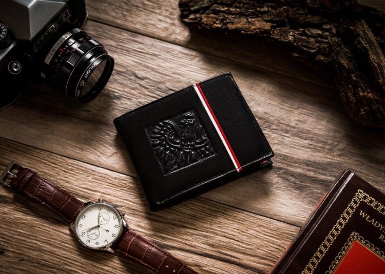 Portfel skórzany patriotyczny RFID Peterson 304P-02 Godło-232159