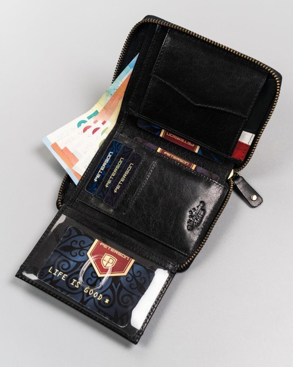 Portfel skórzany patriotyczny RFID Peterson 340P-02 Godło-232177