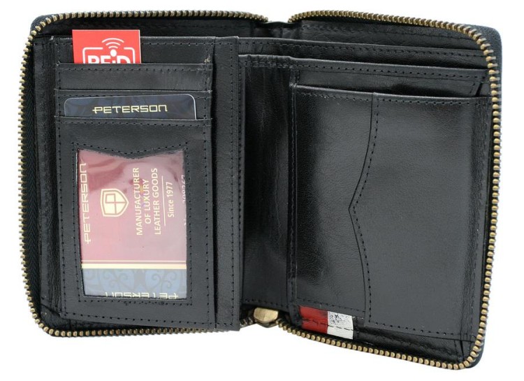 Portfel skórzany patriotyczny RFID Peterson 340P-02 Godło-232180