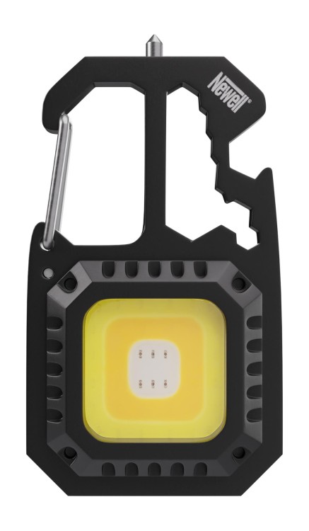 Lampka latarka Newell Lunar Multitool karabińczyk statyw czerwony LED USB-C-232193