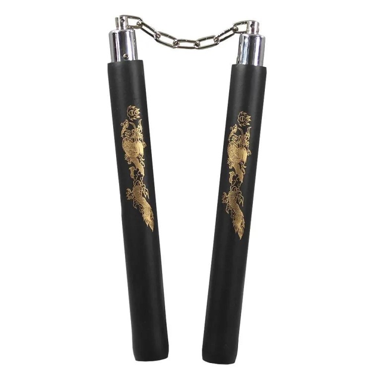 Nunchaku treningowe piankowe smok łańcuszek-232279