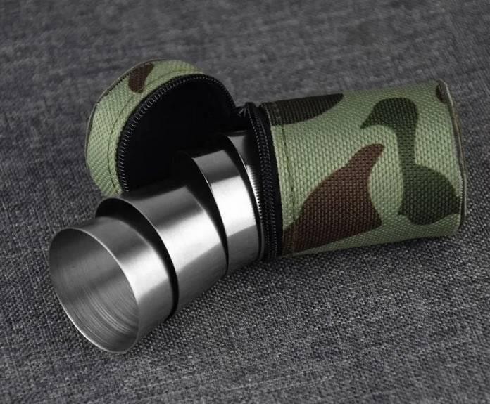 Kieliszki metalowe 25 ml ze stali nierdzewnej moro-232302