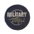 Naszywka MILITARY ZONE okrągła barwy polowe rzep mała 45 mm-232328
