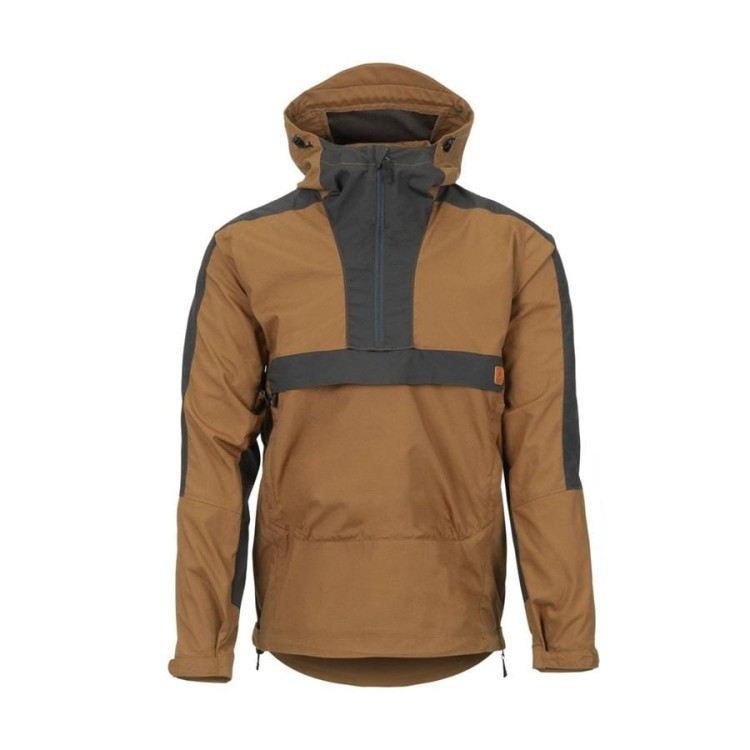Kurtka Anorak Woodsman - czarna / taiga green-232358