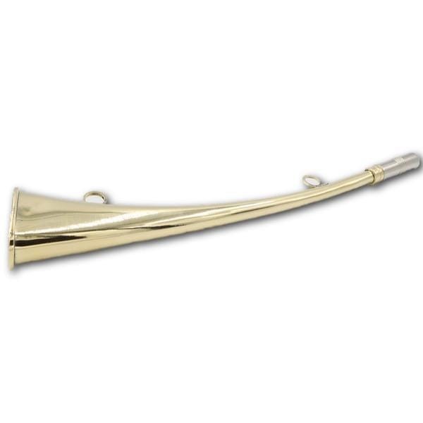 Sygnałówka myśliwska Gięta Płaska Złota 36 cm-232550