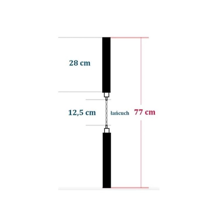 Nunchaku treningowe piankowe smok Extra łańcuszek na łożysku-232914