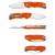 Nóż Manly City CPM S90V flat handle 60-62 HRC orange płaski chwyt-233453