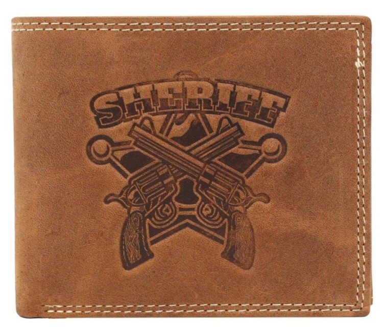 Portfel skórzany patriotyczny RFID Peterson Always Wild rewolwery-233584