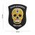 Naszywka 3D PVC Dia de los muertos. First nine shield yellow #6128-234033