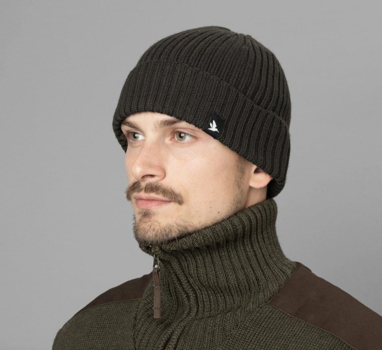 Czapka myśliwska Seeland Norite Beanie merino woll - Grizzly Brown-234139
