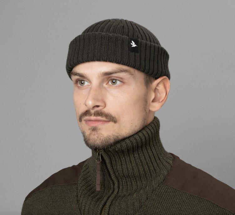 Czapka myśliwska Seeland Norite Beanie merino woll - Grizzly Brown-234141