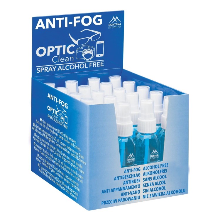 Płyn Anti-Fog przeciw parowaniu szkieł do optyki, okularów, gogli, Montana 30 ml-234239