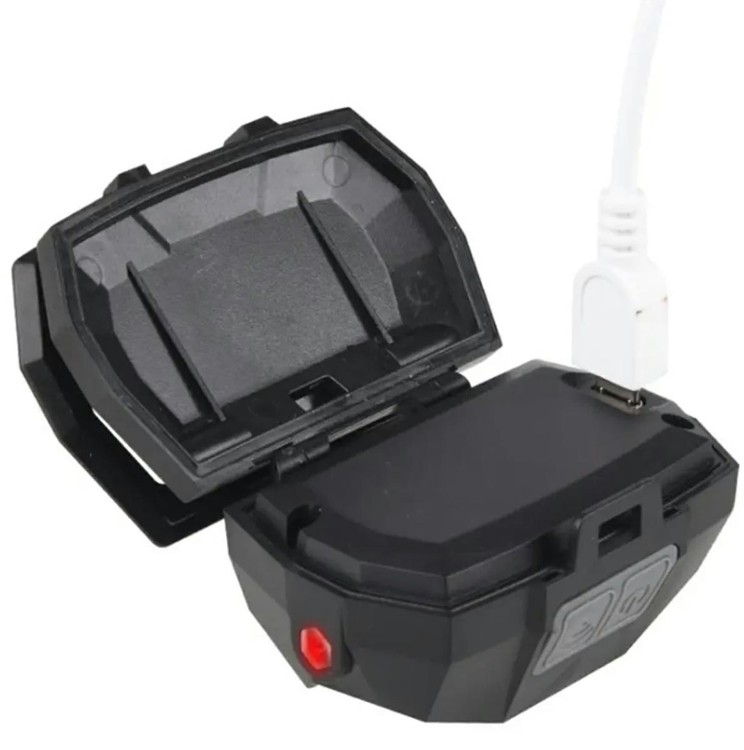 Latarka czołowa ZD112 1200 lm, sensor ruchu, czerwony LED, USB-234329