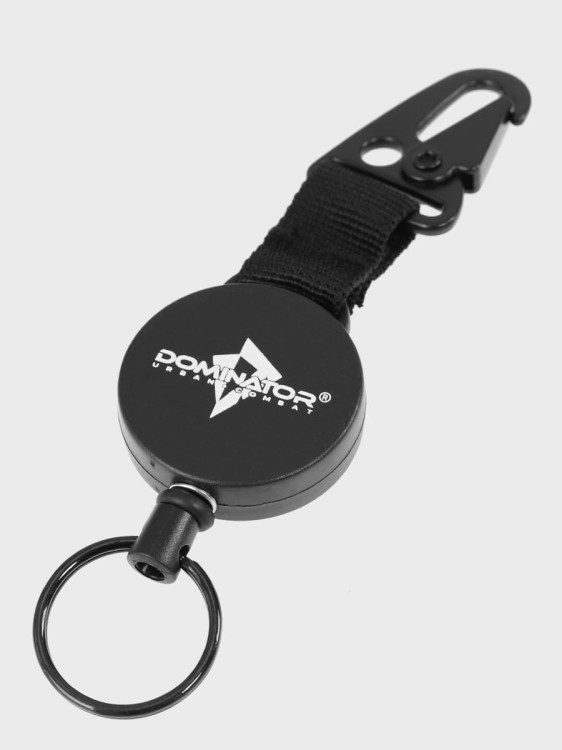 Retraktor Dominator smycz taktyczna, linka stalowa zwijana 60 cm czarny-234562