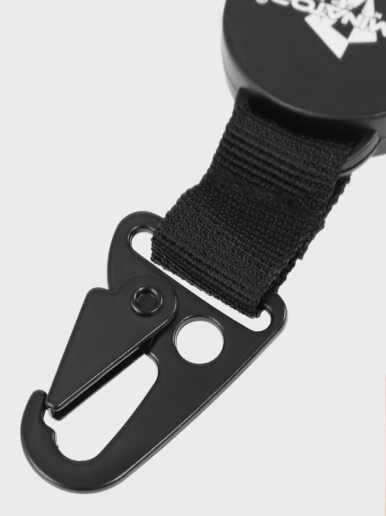 Retraktor Dominator smycz taktyczna, linka stalowa zwijana 60 cm czarny-234564