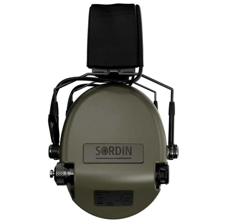 Słuchawki aktywne Sordin Supreme MIL AUX SFA Slim HB Green PVC-234569