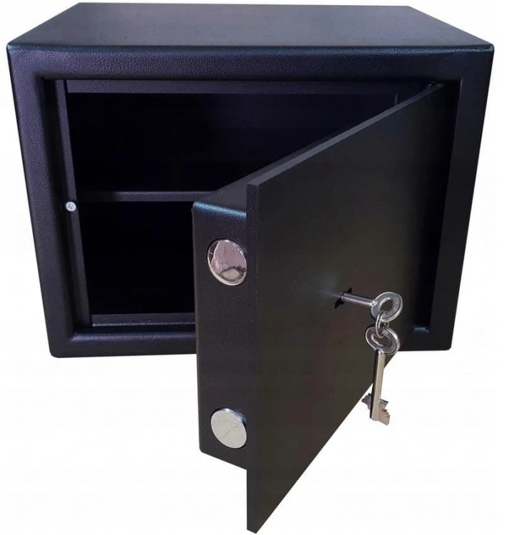 Atestowany sejf na pistolety, broń Klasa S1 HIT-1 Polaszek 25x34x27 czarny-234582