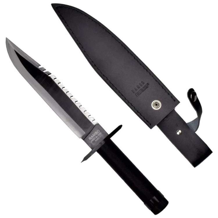 Duży Nóż Rambo I Cinema Classic 360 mm z pochwą skórzaną CC-H1-234608