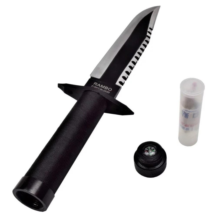 Duży Nóż Rambo I Cinema Classic 360 mm z pochwą skórzaną CC-H1-234612