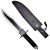 Duży Nóż Rambo II Cinema Classic 400 mm z pochwa skórzaną CC-H2-234614