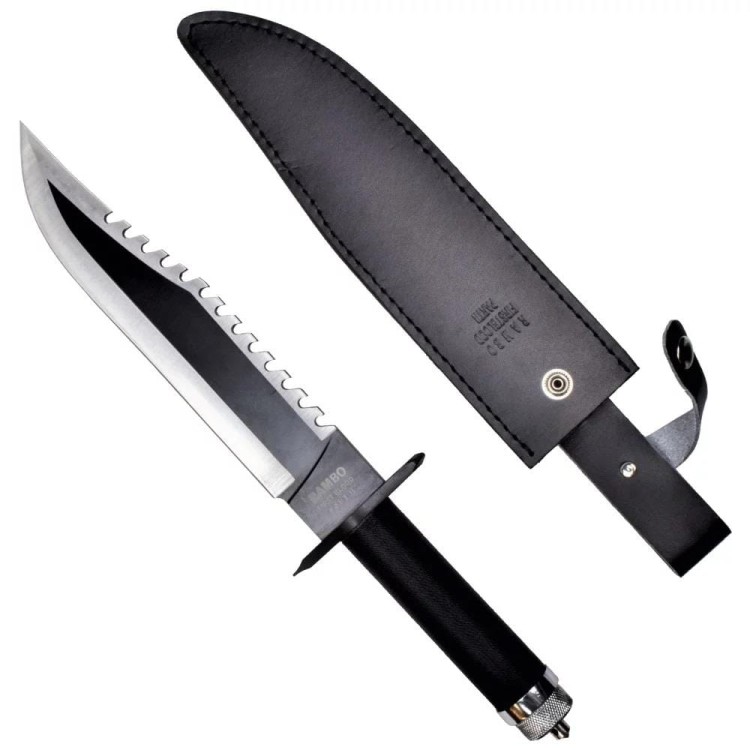 Duży Nóż Rambo II Cinema Classic 400 mm z pochwa skórzaną CC-H2-234614