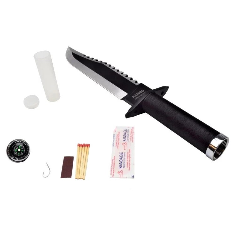 Duży Nóż Rambo II Cinema Classic 400 mm z pochwa skórzaną CC-H2-234619