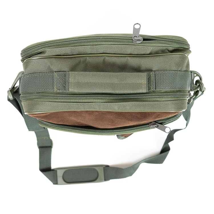 Torba na ramię Bistana Safari - raportówka myśliwska dla leśnika, oliwkowa-234745