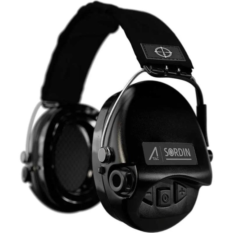 Słuchawki aktywne czarne Ace Sordin czarna materiałowa opaska, żelowe wkładki 75302-02-G-BT-ACE-234985