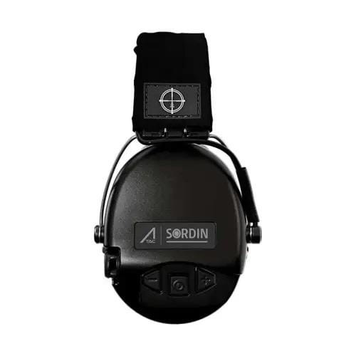 Słuchawki aktywne czarne Ace Sordin czarna materiałowa opaska, żelowe wkładki 75302-02-G-BT-ACE-234988