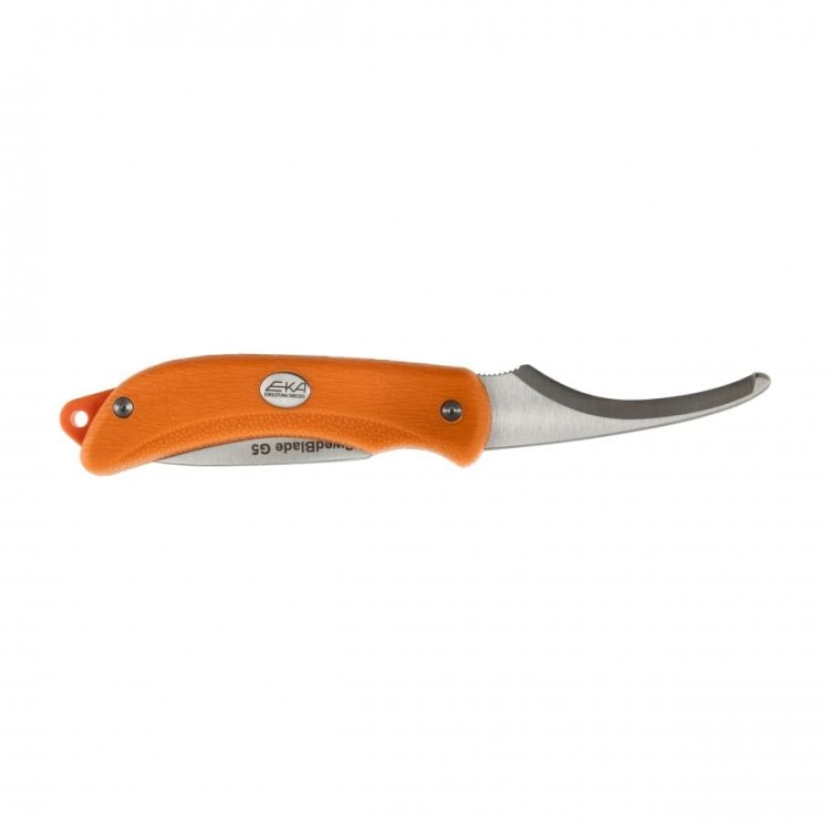 Nóż myśliwski EKA SwedBlade G5 do skórowania orange Sandvik 12C27 z pochwą-235137