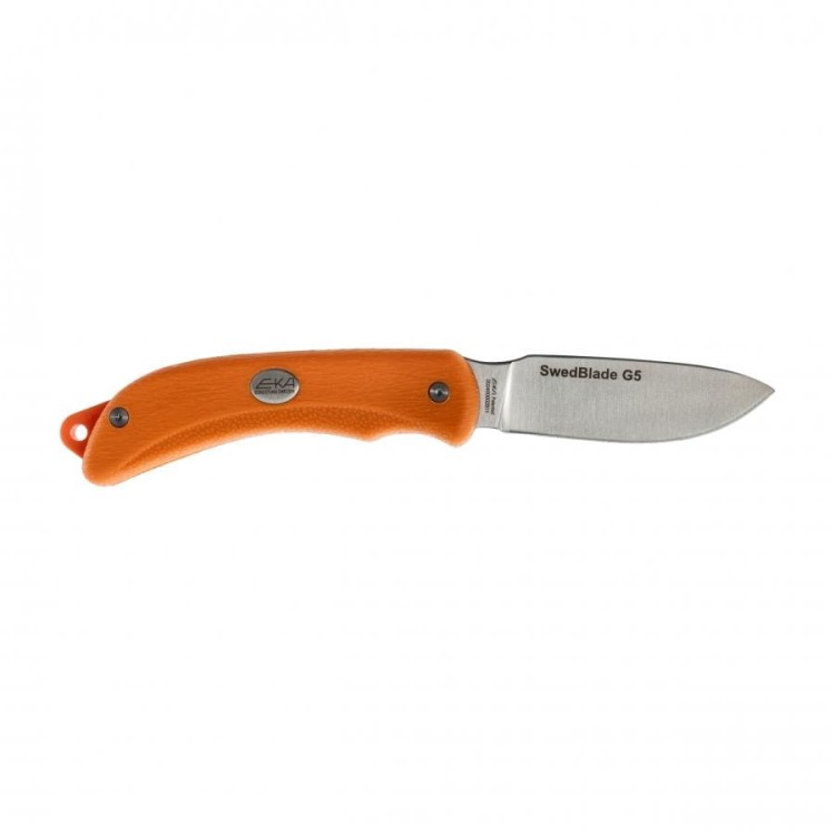 Nóż myśliwski EKA SwedBlade G5 do skórowania orange Sandvik 12C27 z pochwą-235138