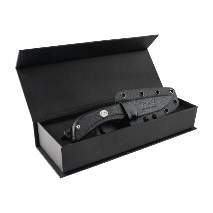 Nóż myśliwski EKA SwedBlade G5 do skórowania black Sandvik 12C27 z pochwą-235152