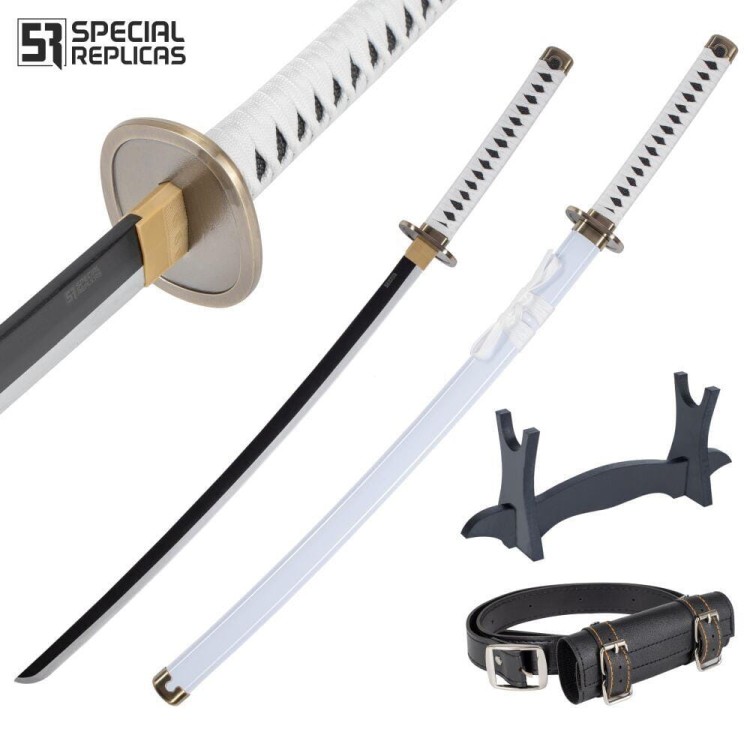 Miecz samurajski Roronoa Zoro Wado Lchimonji One Piece JT10512 drewniana katana-235180
