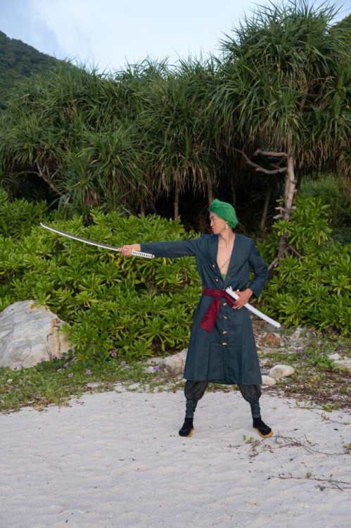 Miecz samurajski Roronoa Zoro Wado Lchimonji One Piece JT10512 drewniana katana-235183