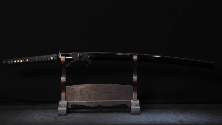 Miecz samurajski katana 61-62 HRC stal 1095 Hartowany Glinką Naturalny Hamon BL777-235195