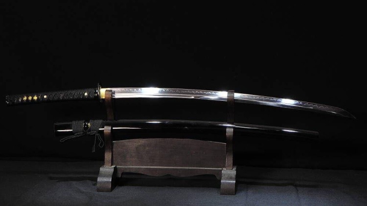 Miecz samurajski katana 61-62 HRC stal 1095 Hartowany Glinką Naturalny Hamon BL777-235196