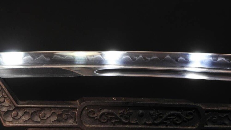 Miecz samurajski katana 61-62 HRC stal 1095 Hartowany Glinką Naturalny Hamon BL777-235199