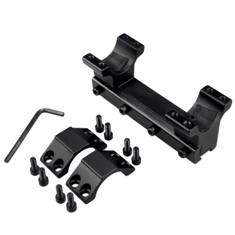 Montaż do lunety jednoczęściowy wysoki 1” Genetic szyna 11mm kołek stopujący-235327