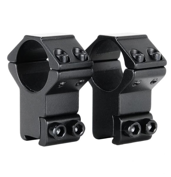 Montaż do lunety dwuczęściowy Genetic wysoki 1” szyna 11 mm dovetail, kołek stopujący-235346