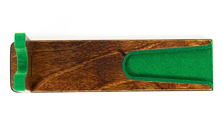 Stojak ekspozytor na broń krótką - rewolwer czarnoprochowy, pistolet, wiatrówkę, brązowy No.5-235500