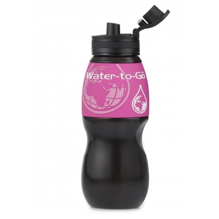 Filtrująca Butelka WTG 75CL Water-to-Go 750 ml black/pink bidon z filtrem-235615