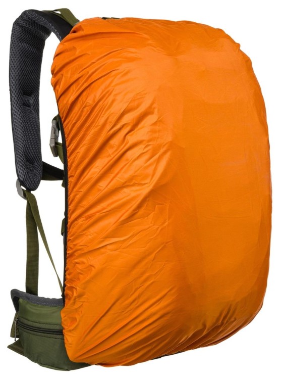 Plecak turystyczny PTN JPS-01 Green z pokrowcem, trekkingowy, zielony-235666