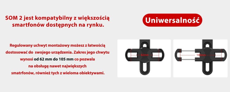 Uniwersalny Adapter na lornetkę, Redleaf SOM-2 na lunetę, teleskop do smartfonów-235702