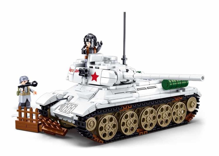 Klocki Sluban M38-B0978 Czołg radziecki T34-85 "Rudy" 518 el. Wojsko Armia-236003
