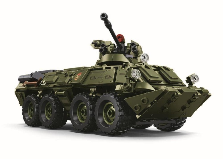 Klocki Sluban M38-B1251 Radziecki Wóz Bojowy BTR-80 611 el. Wojsko Armia-236011