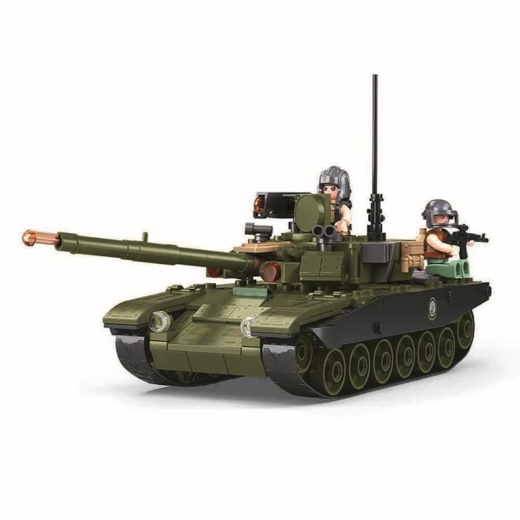 Klocki Sluban M38-B1257 Radziecki czołg T-90 318 el. Wojsko Armia-236013