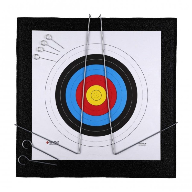 Mata do strzelania z łuku 60x60x15 cm łucznicza piankowa + stelaż-236062
