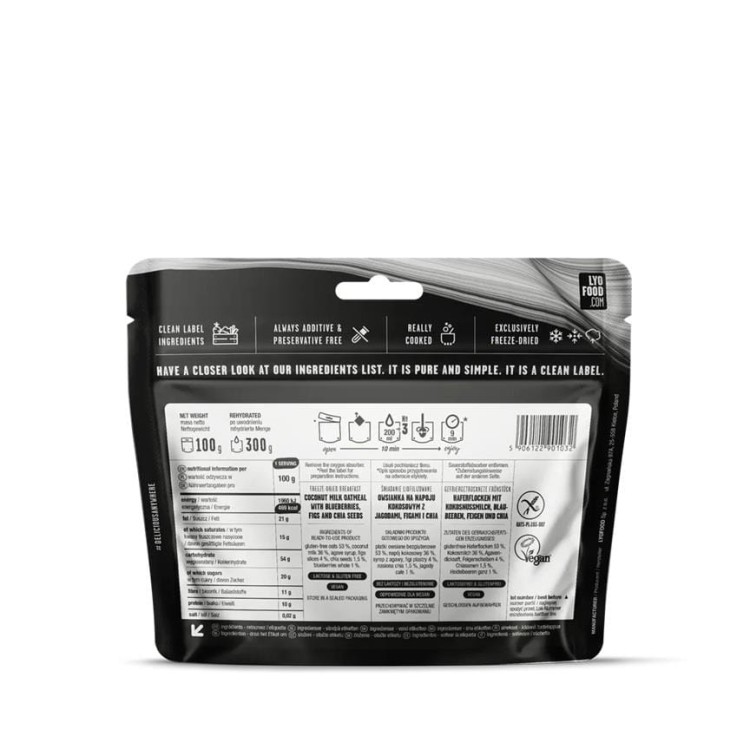 Żywność liofilizowana LYO Food Owsianka figowo-jagodowa 300g-236081