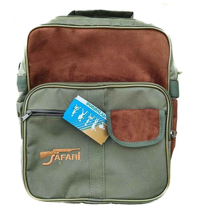 Torba na ramię Bistana z logo Safari - Raportówka myśliwska dla leśnika, oliwkowa-236105